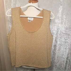 Apart Impressions Gold Knit Tank Top Size XL